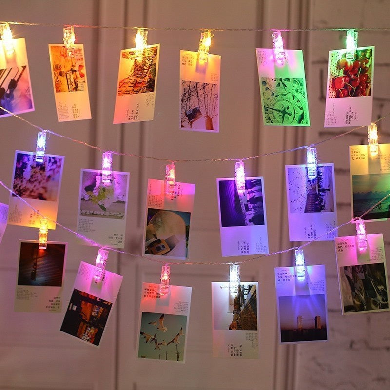 Photo clip string lights by Glow Ritual