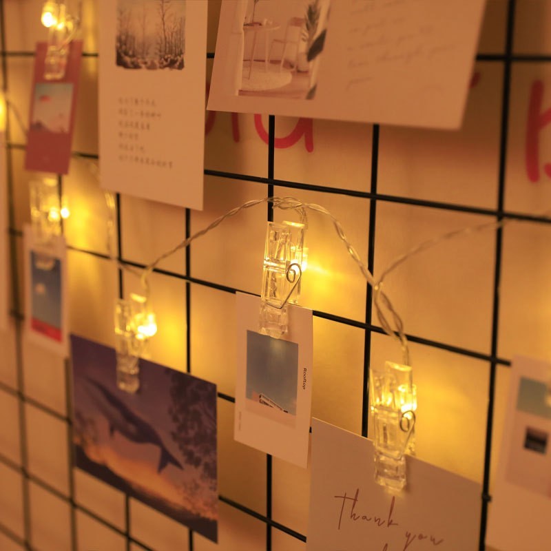 Photo clip string lights by Glow Ritual