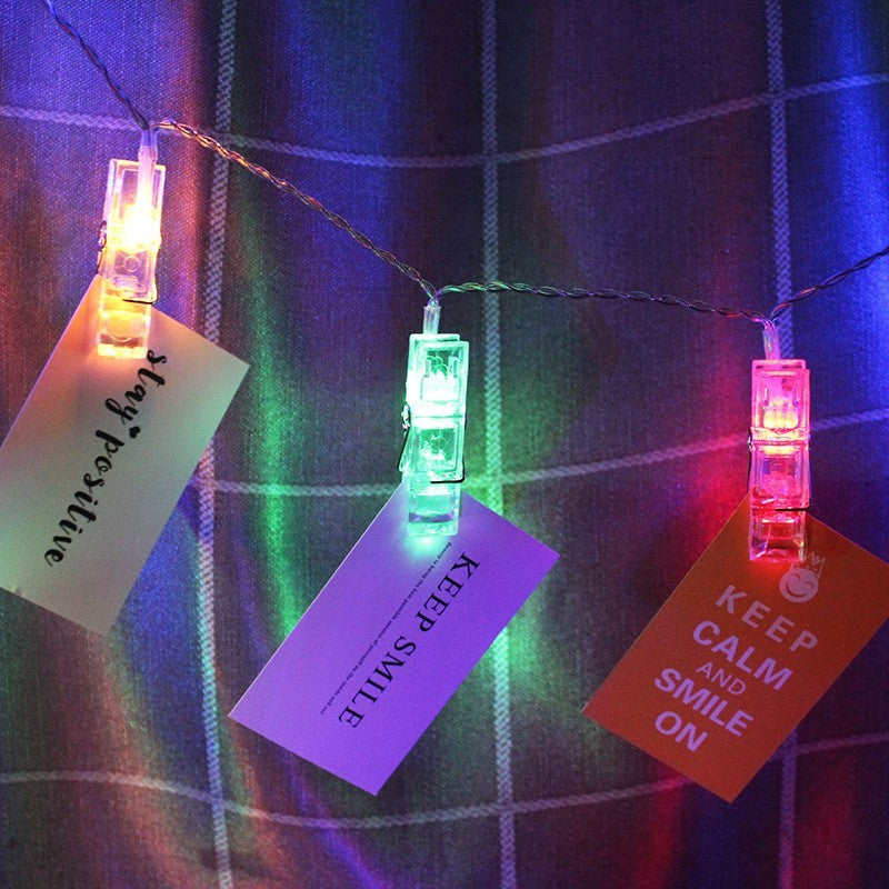 Photo clip string lights by Glow Ritual