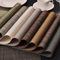 Woven vinyl placemats set of 6 by Glow Ritual