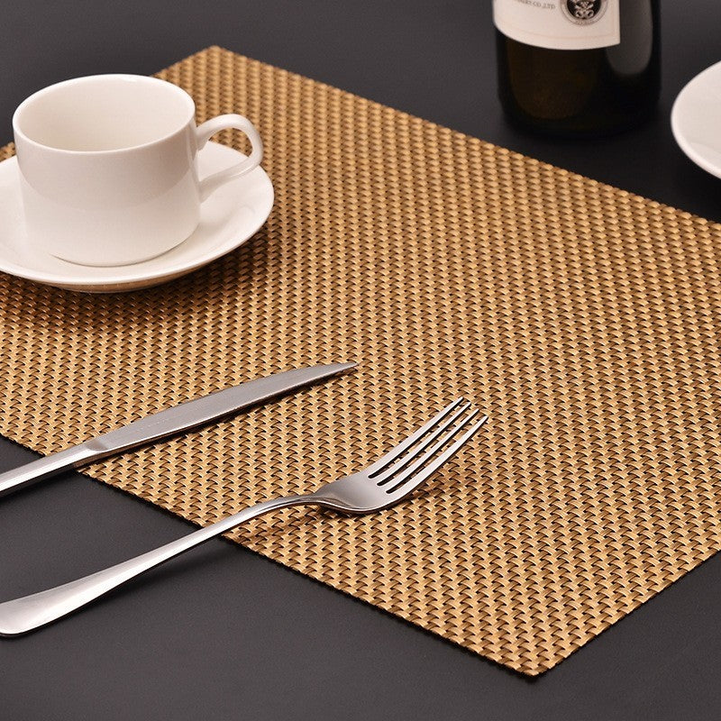 Woven vinyl placemats set of 6 by Glow Ritual