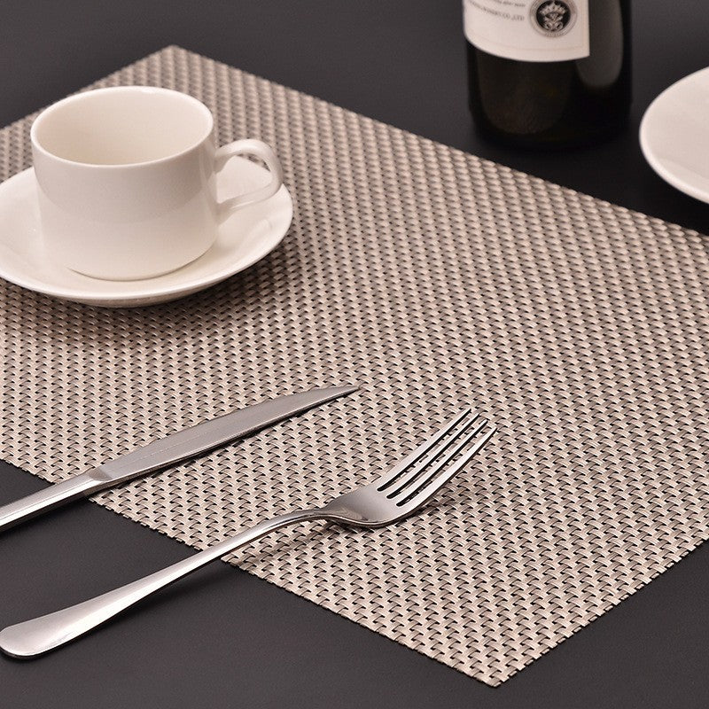 Woven vinyl placemats set of 6 by Glow Ritual