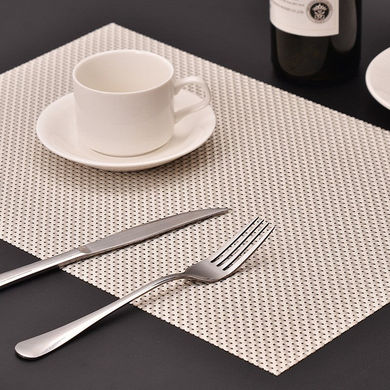 Woven vinyl placemats set of 6 by Glow Ritual