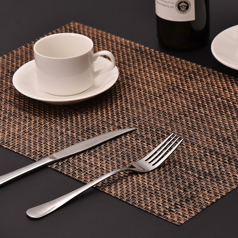 Woven vinyl placemats set of 6 by Glow Ritual