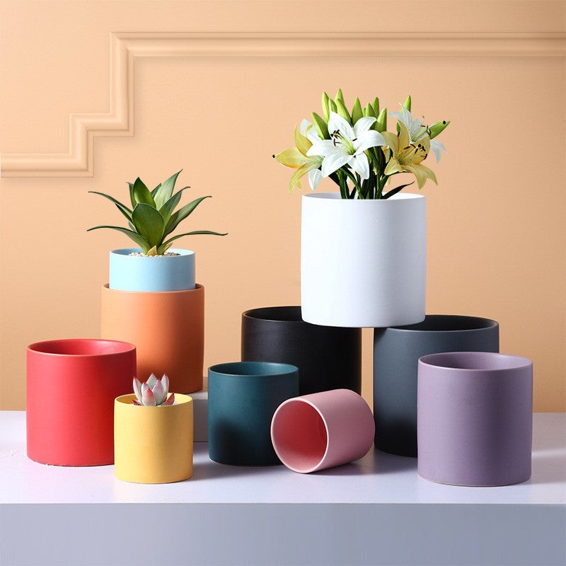 Matte ceramic planter by Glow Ritual