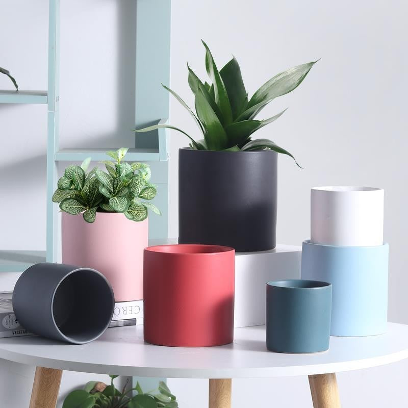Matte ceramic planter by Glow Ritual