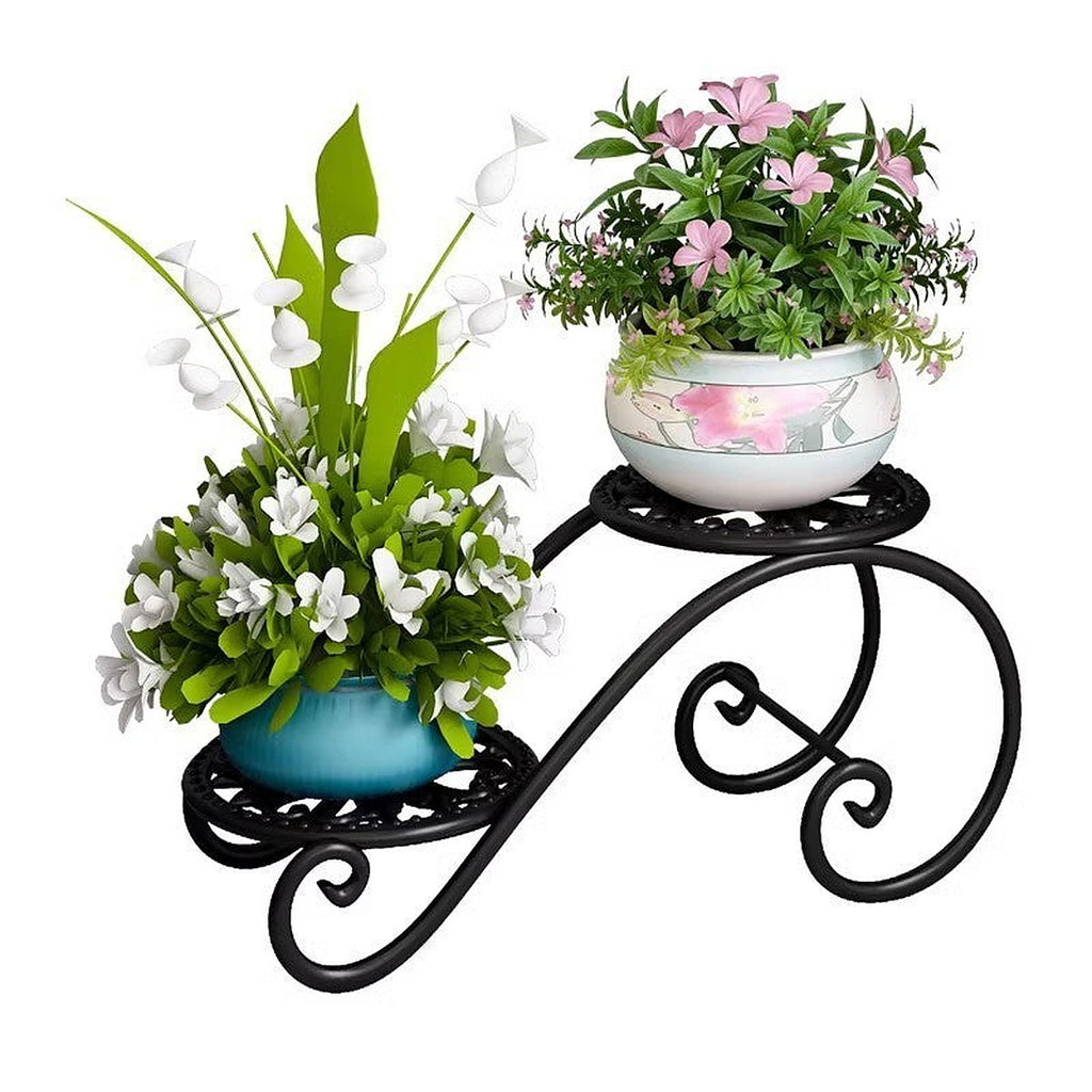 2-tier metal plant stand by Glow Ritual