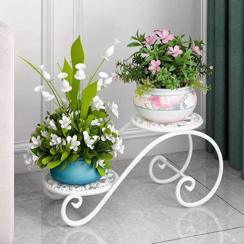 2-tier metal plant stand by Glow Ritual