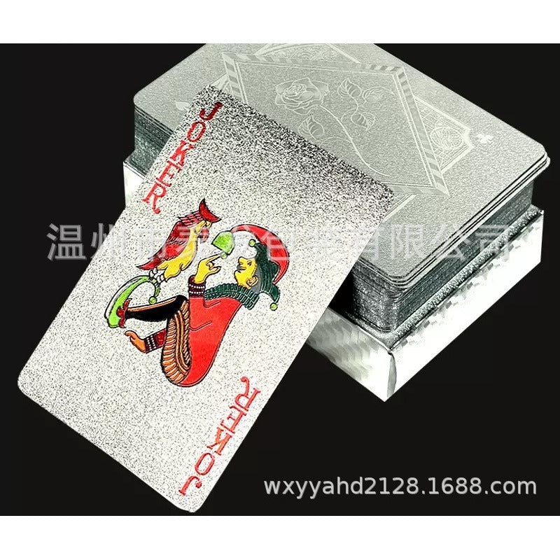 Waterproof Playing Cards – Plastic Gold Foil Poker Deck