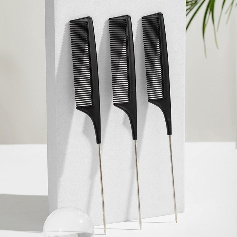 Carbon rat tail parting comb by Glow Ritual
