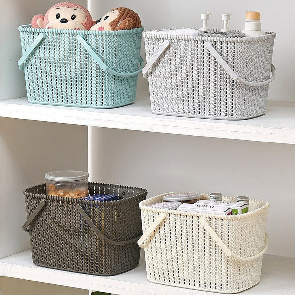 Rattan-look bath basket by Glow Ritual