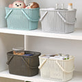 Rattan-look bath basket by Glow Ritual