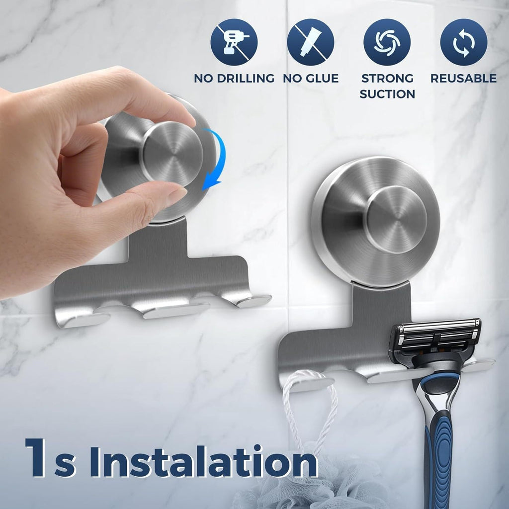Suction cup razor holder by Glow Ritual
