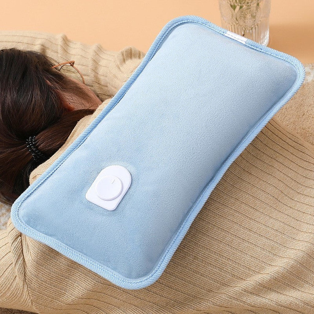 Rechargeable electric hot water bottle by Glow Ritual