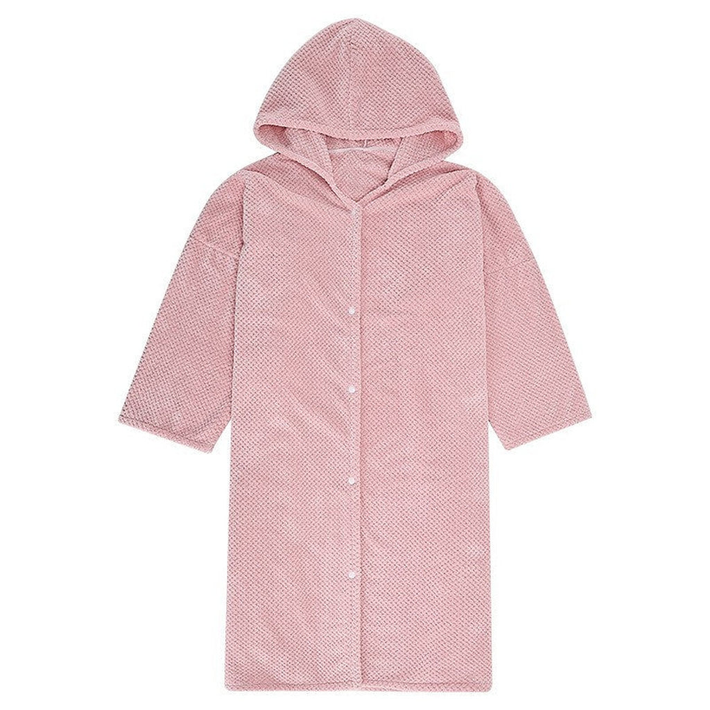 Hooded towel robe by Glow Ritual