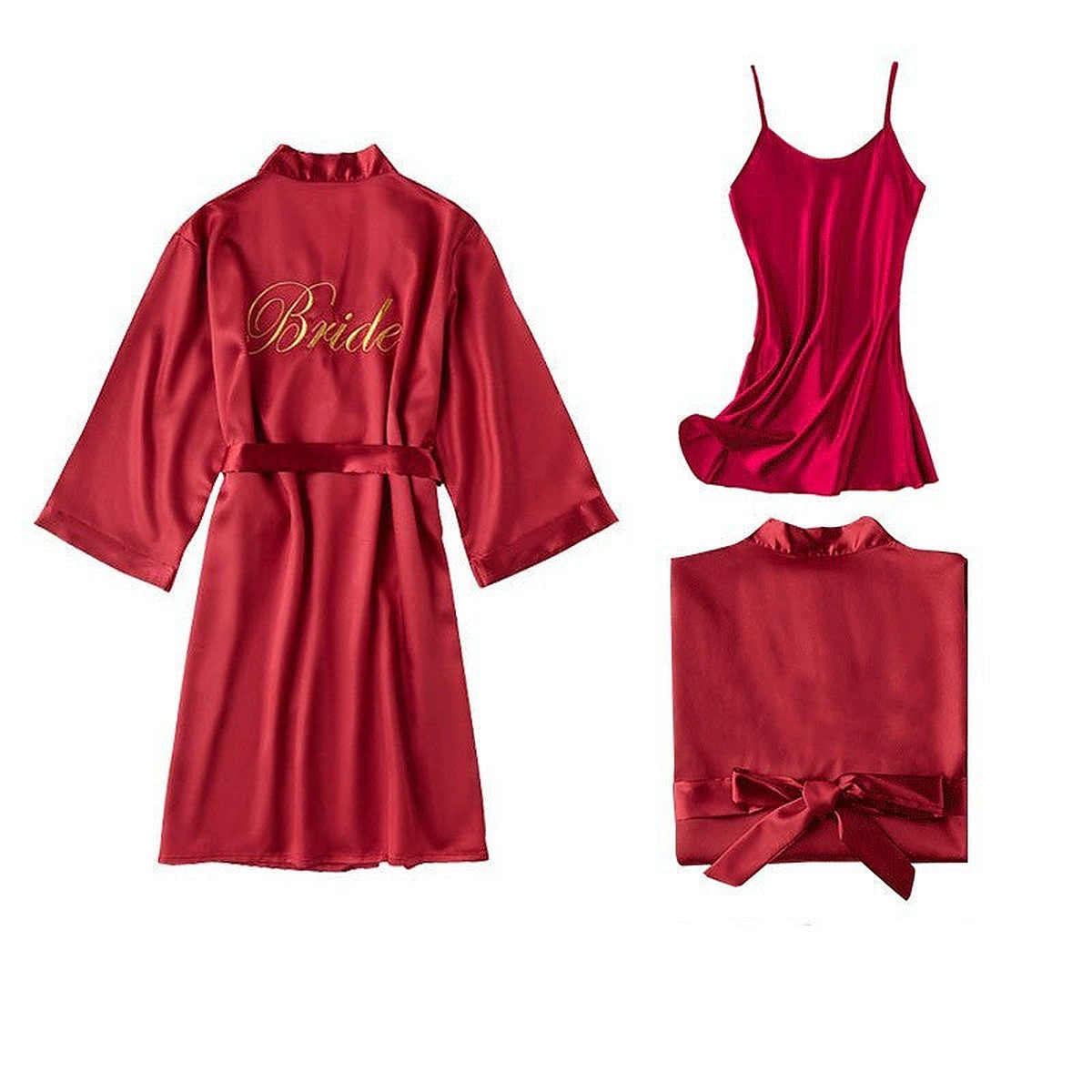 Satin kimono robe by Glow Ritual