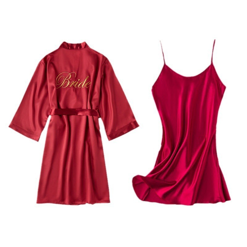Satin kimono robe by Glow Ritual