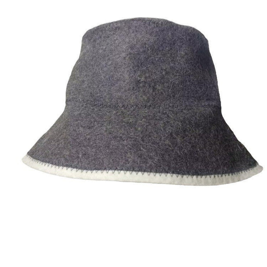 Wool felt sauna hat by Glow Ritual