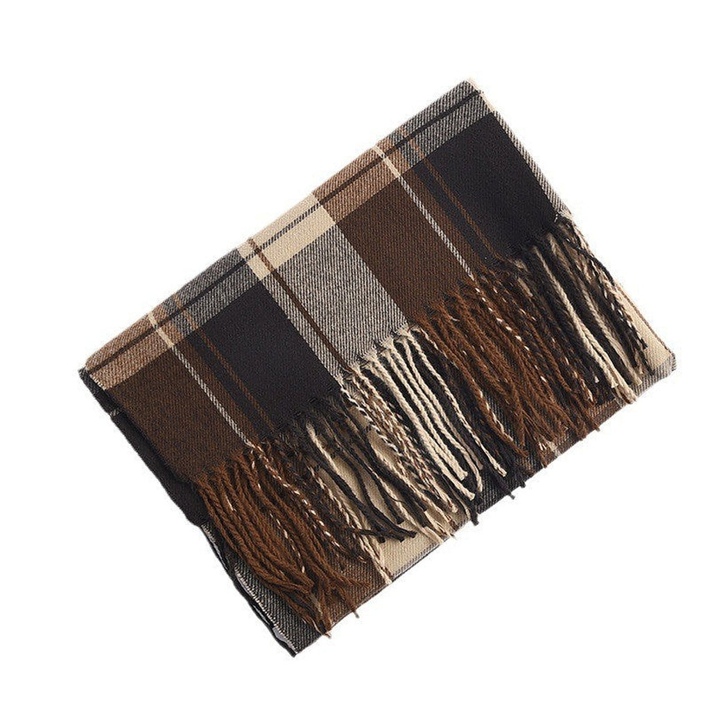 Plaid blanket scarf by Glow Ritual