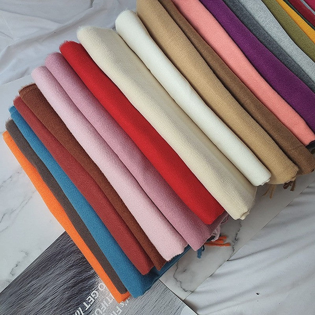 Cashmere-feel scarf by Glow Ritual