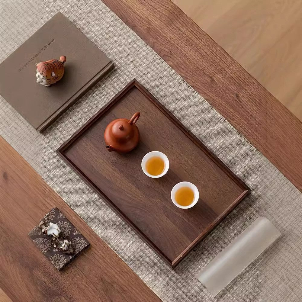 Walnut serving tray by Glow Ritual