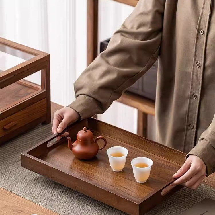 Walnut serving tray by Glow Ritual