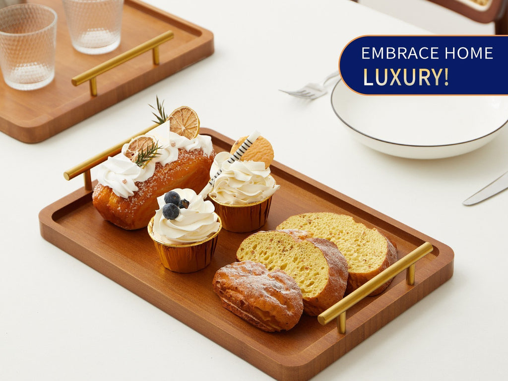 Bamboo serving tray by Glow Ritual