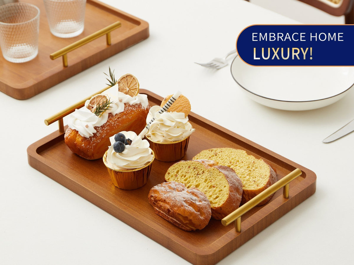 Bamboo serving tray by Glow Ritual