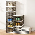 Stackable foldable shoe rack by Glow Ritual