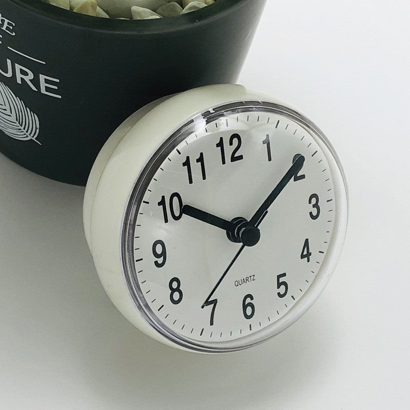 Waterproof suction cup shower clock by Glow Ritual