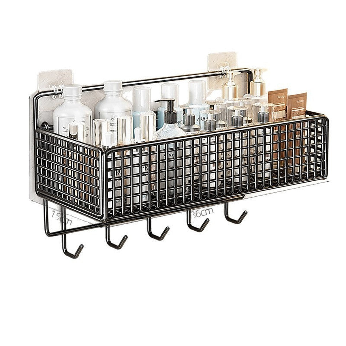 Adhesive shower shelf by Glow Ritual