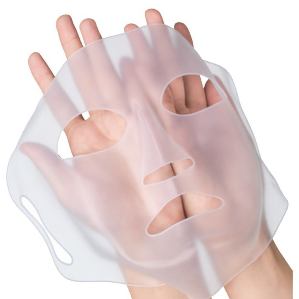 Clear silicone sheet mask cover, product only