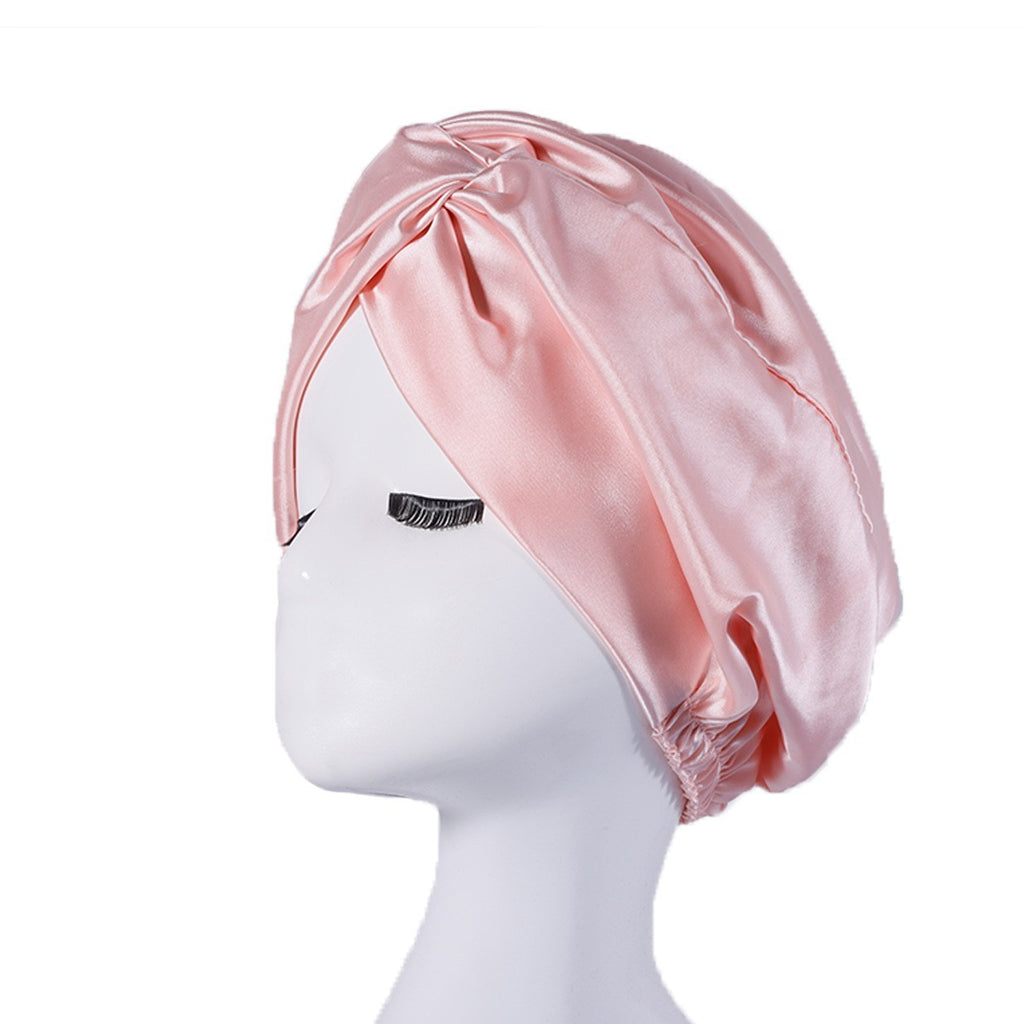 Mulberry silk hair wrap turban by Glow Ritual