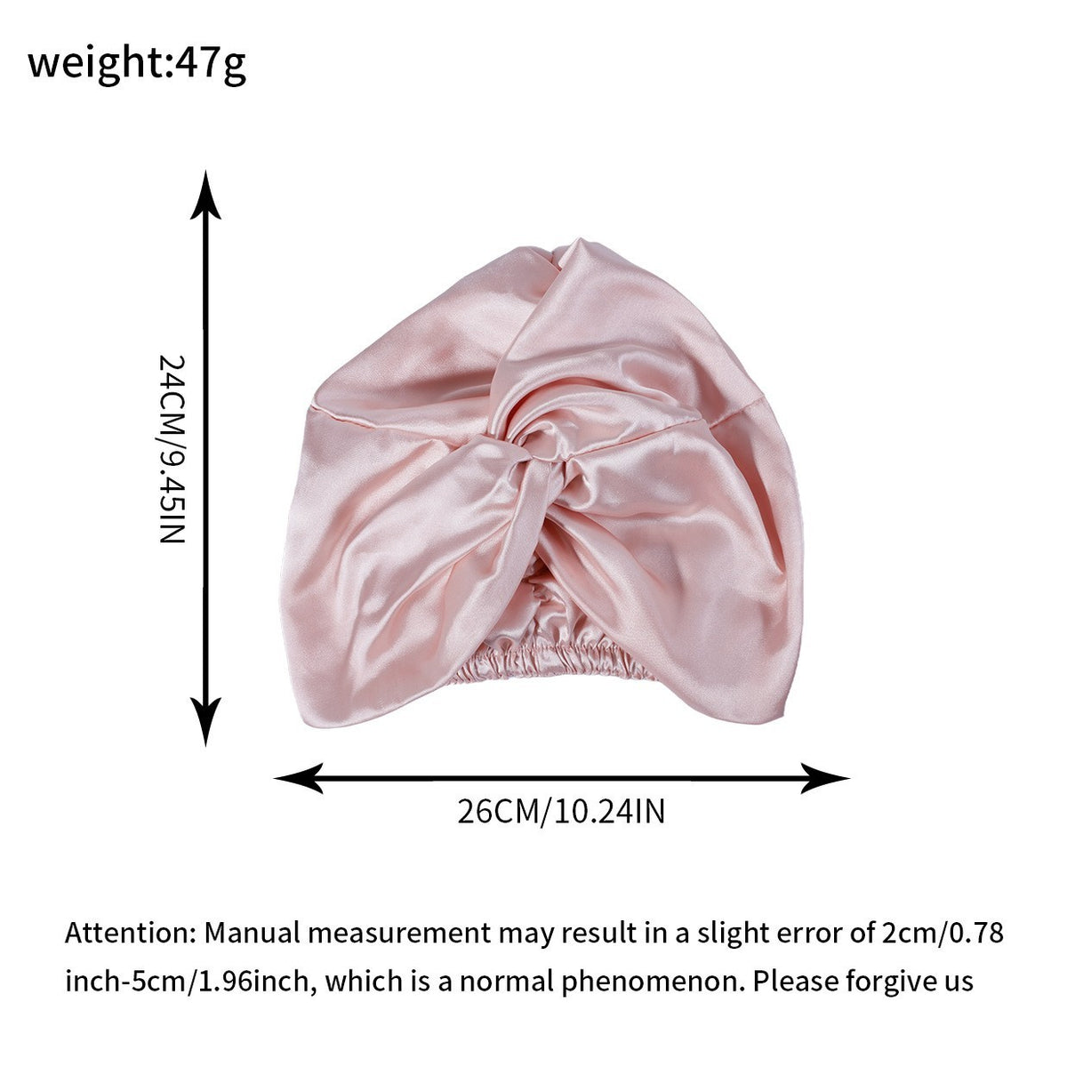 Mulberry silk hair wrap turban by Glow Ritual