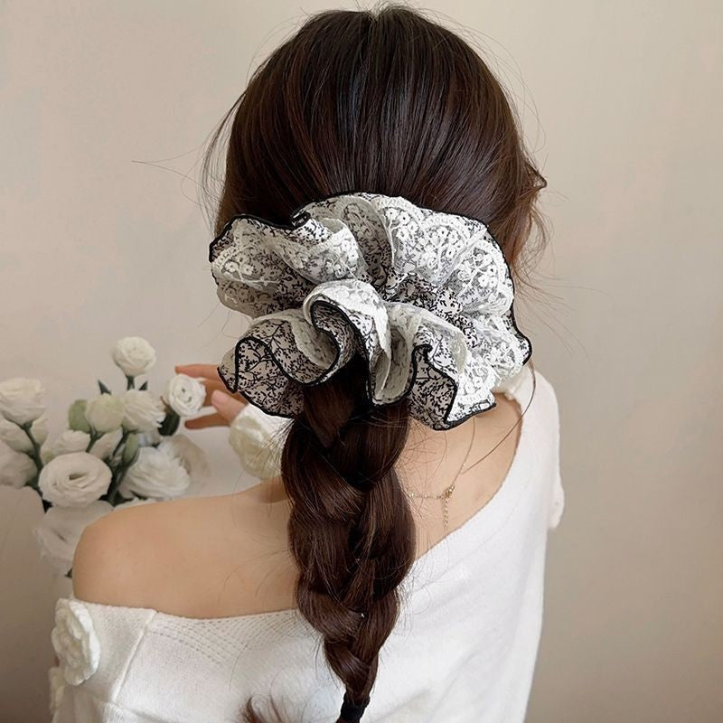 Oversized lace scrunchie by Glow Ritual