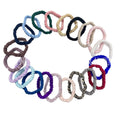 Skinny mulberry silk hair ties by Glow Ritual