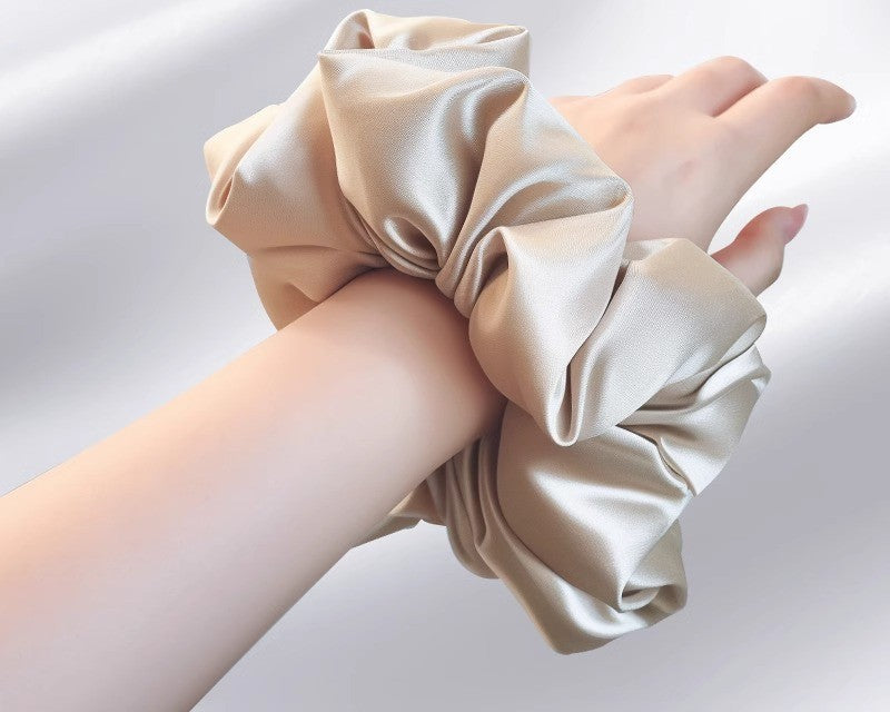 Oversized satin sleep scrunchies by Glow Ritual