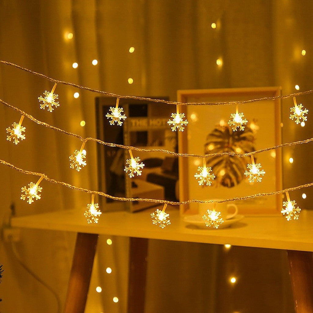 Snowflake string lights by Glow Ritual