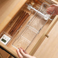 Adjustable drawer divider organizer by Glow Ritual