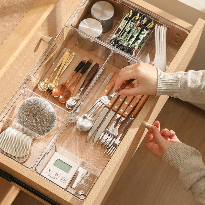Adjustable drawer divider organizer by Glow Ritual