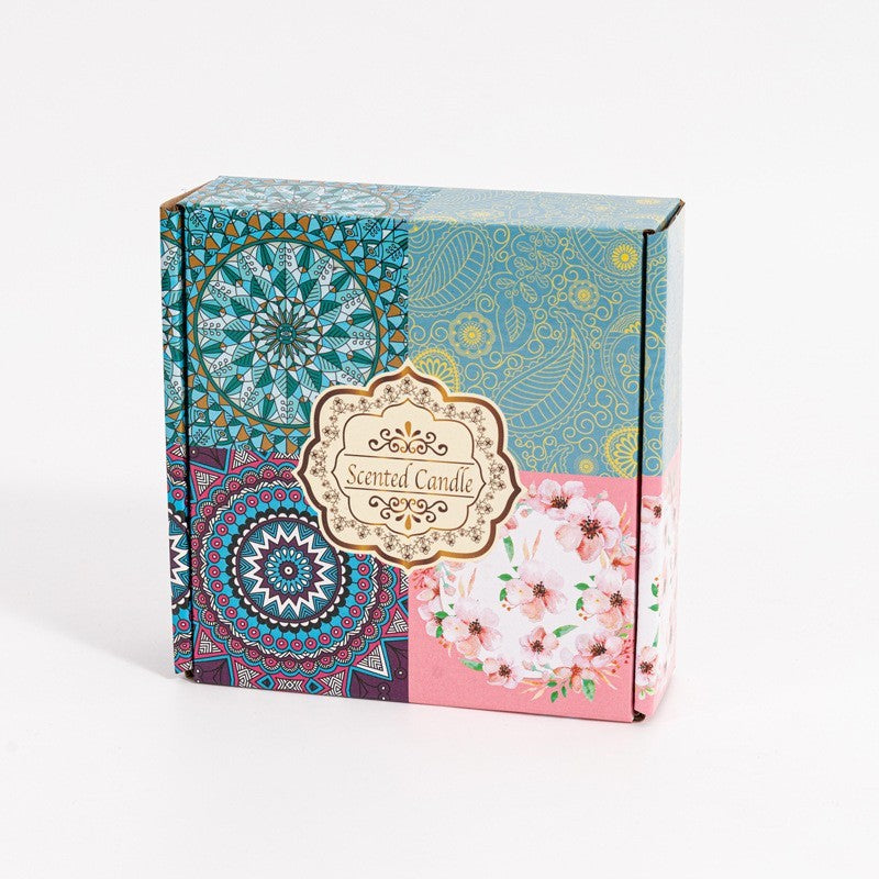Scented soy candle gift set of 4 tins by Glow Ritual