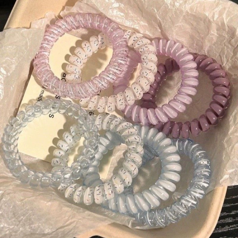 Spiral coil hair ties by Glow Ritual
