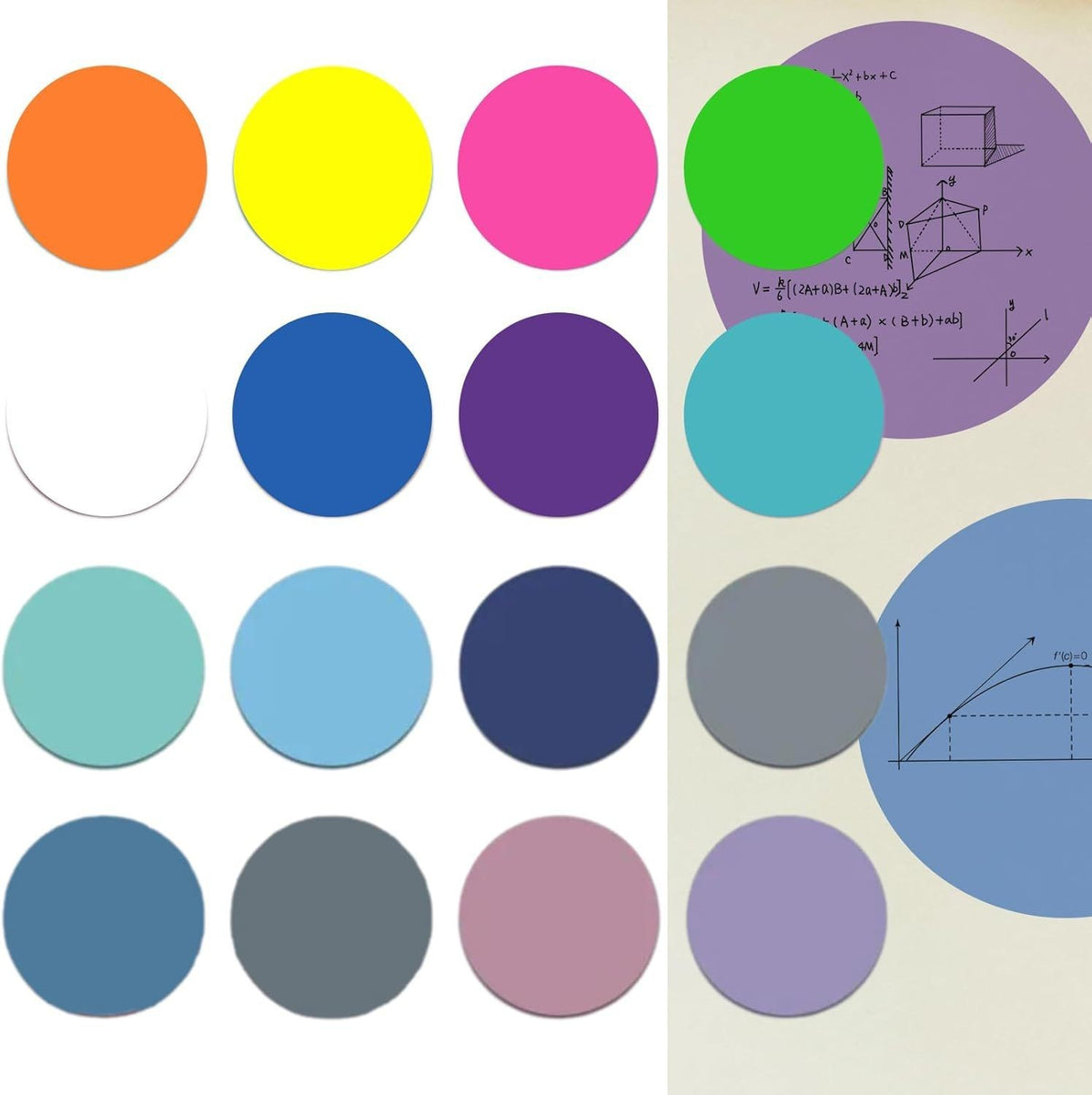 Round sticky note set by Glow Ritual