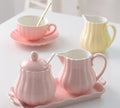 Pumpkin ceramic creamer and sugar jar by Glow Ritual