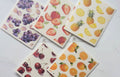 Swedish dishcloth 5 pack with fruit print by Glow Ritual