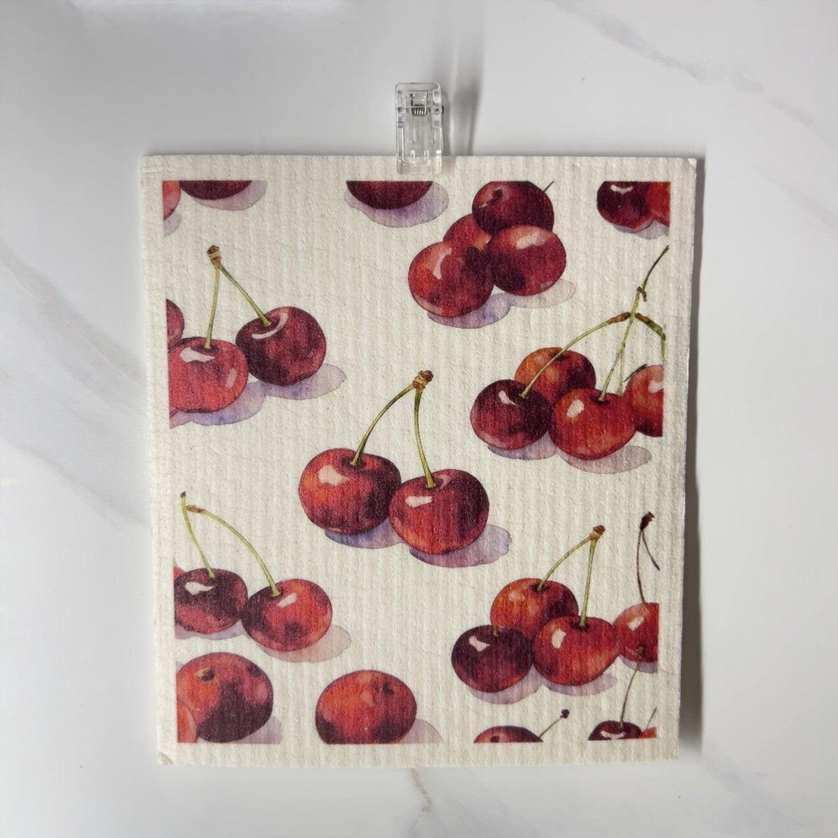 Swedish dishcloth 5 pack with fruit print by Glow Ritual