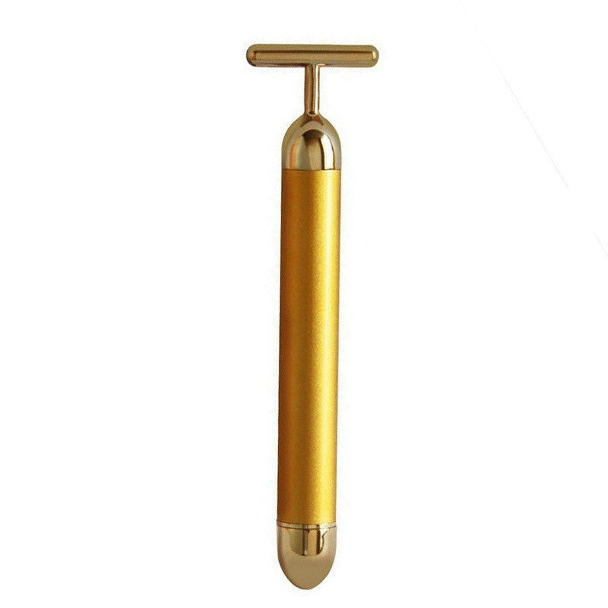 24K gold T-bar face massager by Glow Ritual