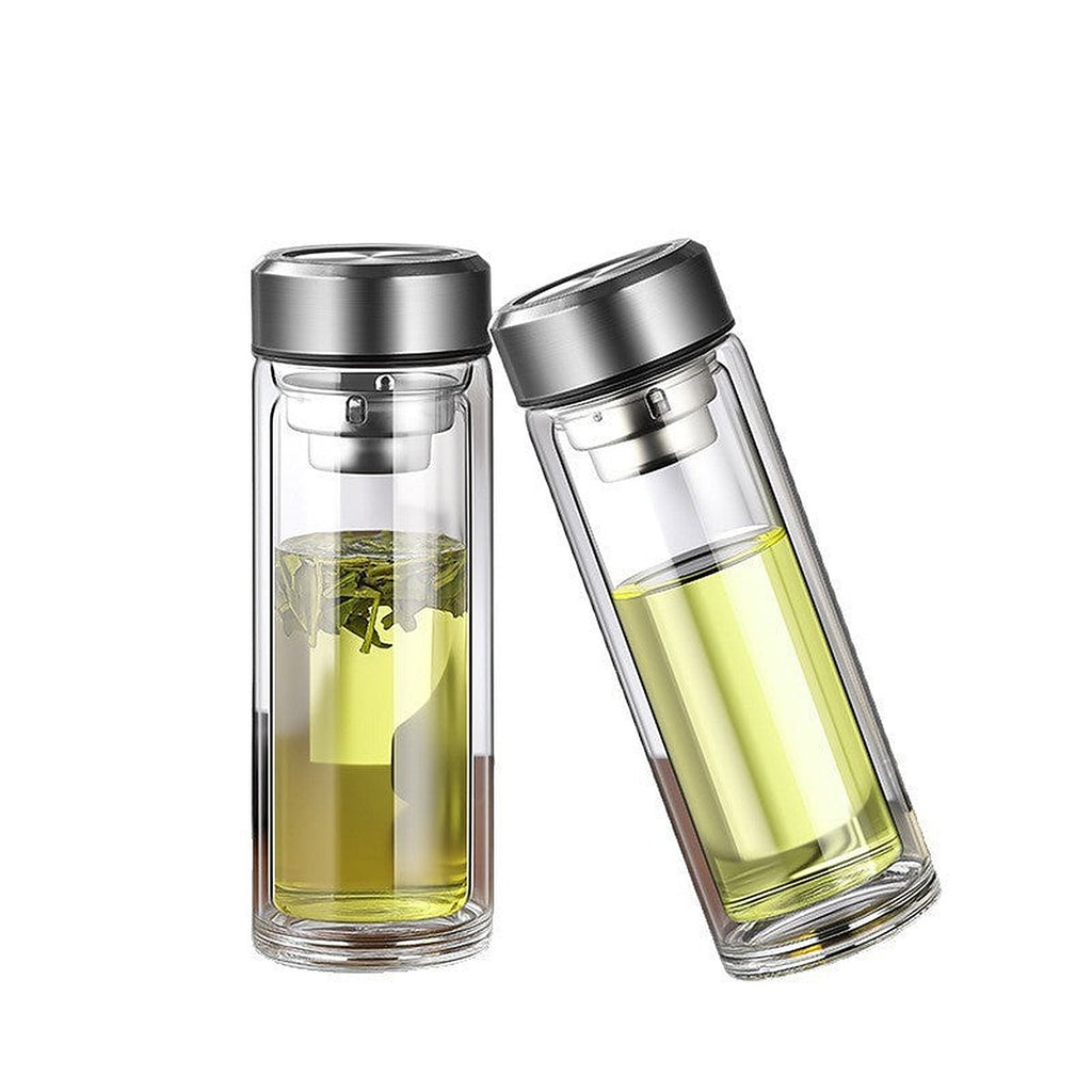 Glass tea infuser bottle by Glow Ritual