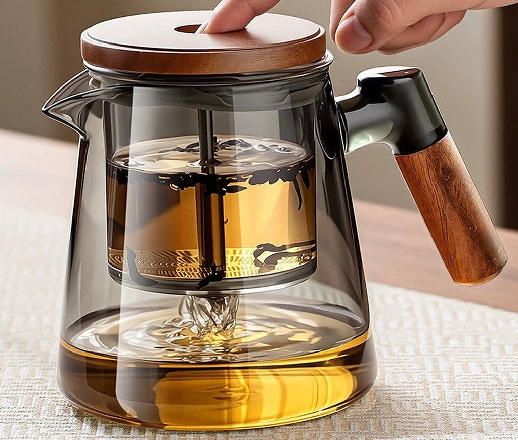 Glass press teapot by Glow Ritual