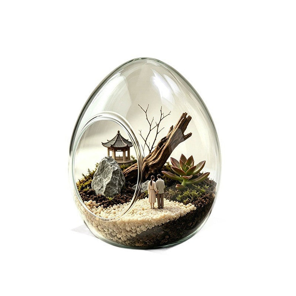 Egg terrarium jar by Glow Ritual